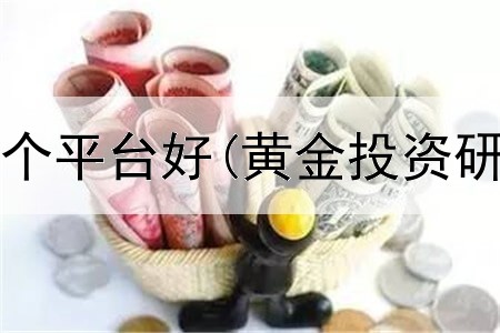  黄金投资哪个平台好(黄金投资研究成功率)