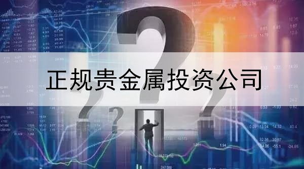  正规贵金属投资公司