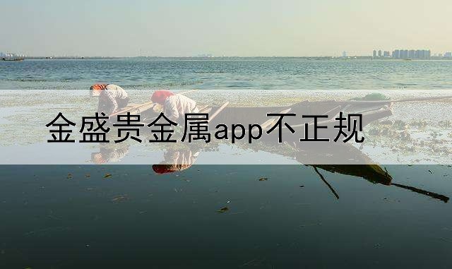 金盛贵金属app不正规