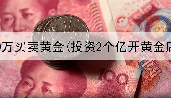  投资50万买卖黄金(投资2个亿开黄金店)